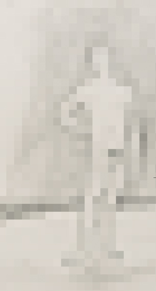 Mann am Meer (pixellated) – digitale Malerei von Alexander Wessel