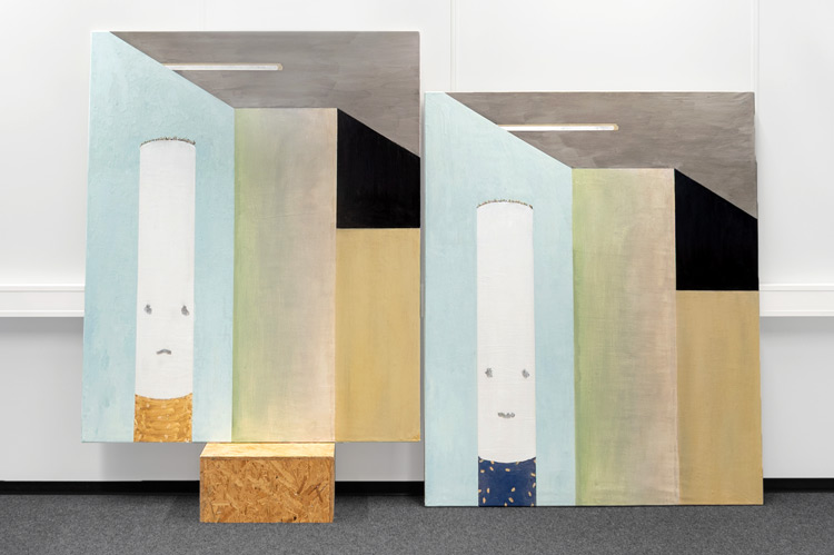 Abstrakte, zeitgenössische Malerei, Öl auf Leinwand, von Alexander Wessel, Düsseldorf